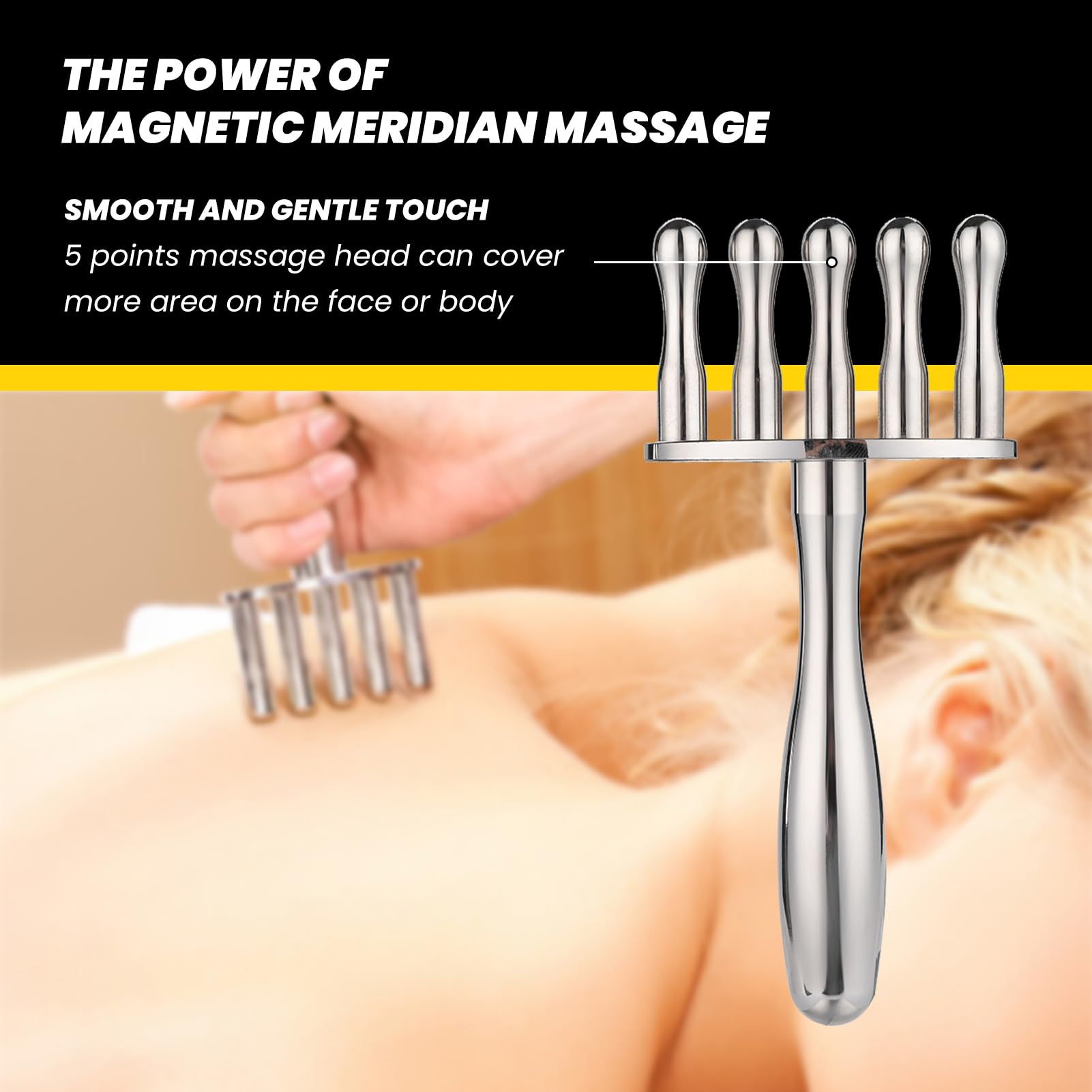 Condition photo showing As Is for nsxayiwe magnetic therapy massage fork, 5 drainage acupuncture pen emotion code magnet, magnetic for