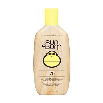 Sun Bum Moisturizing Sunscreen Lotion, Spf 70, 8Oz Bottle, Oil Free, Hypoallergenic, Packaging May Vary