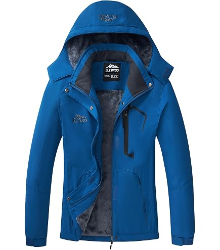 Amazon.com: ELLSWOS Men's Waterproof Ski Jacket Winter Snow Coat