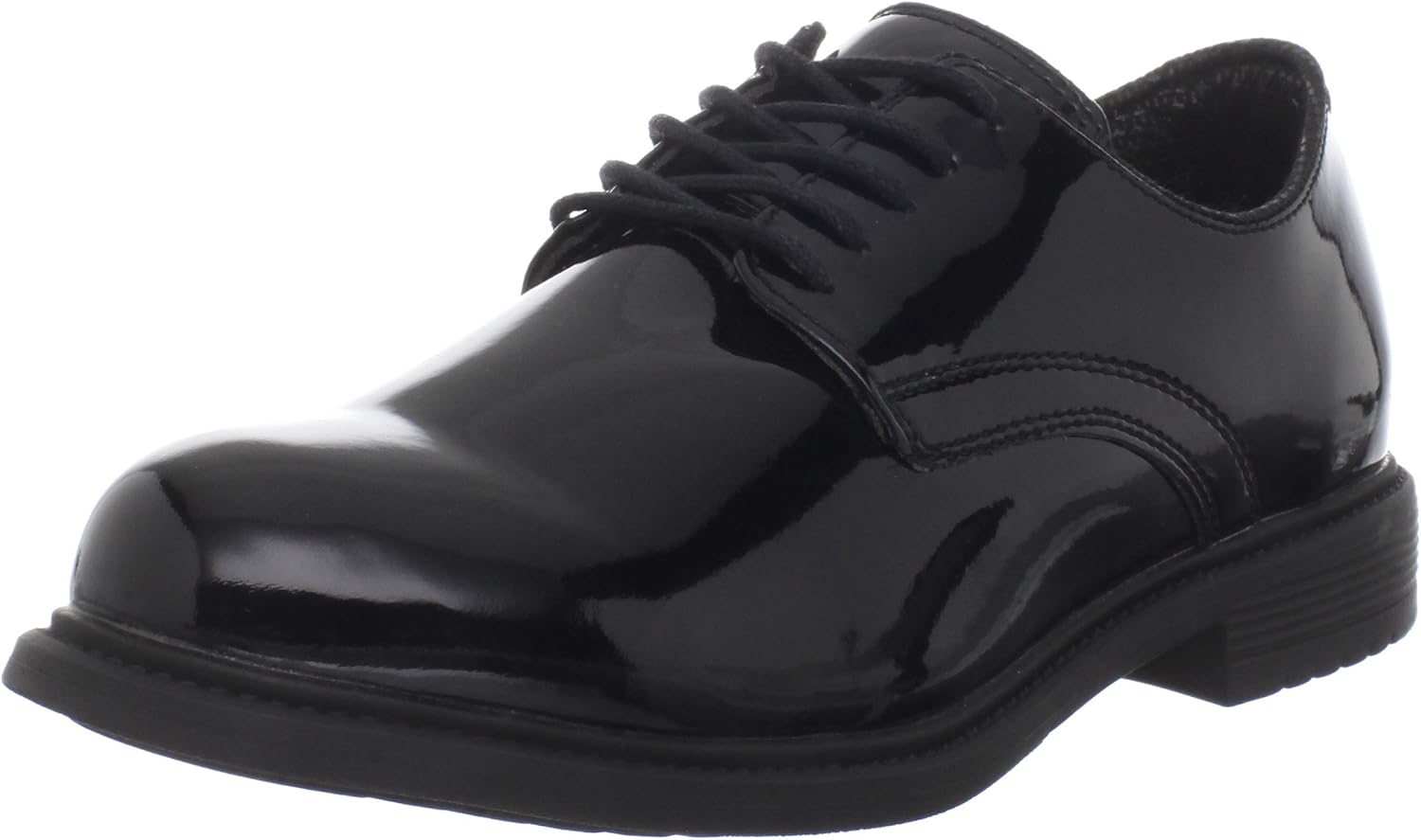 sapato alto brilho marinha