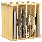 sandpaint 7 Tier Wooden Tray Dividers for Cabinets, Kitchen Cookie Sheet Organizer for Cabinet, Vertical pans, Baking trays, Cutting Board