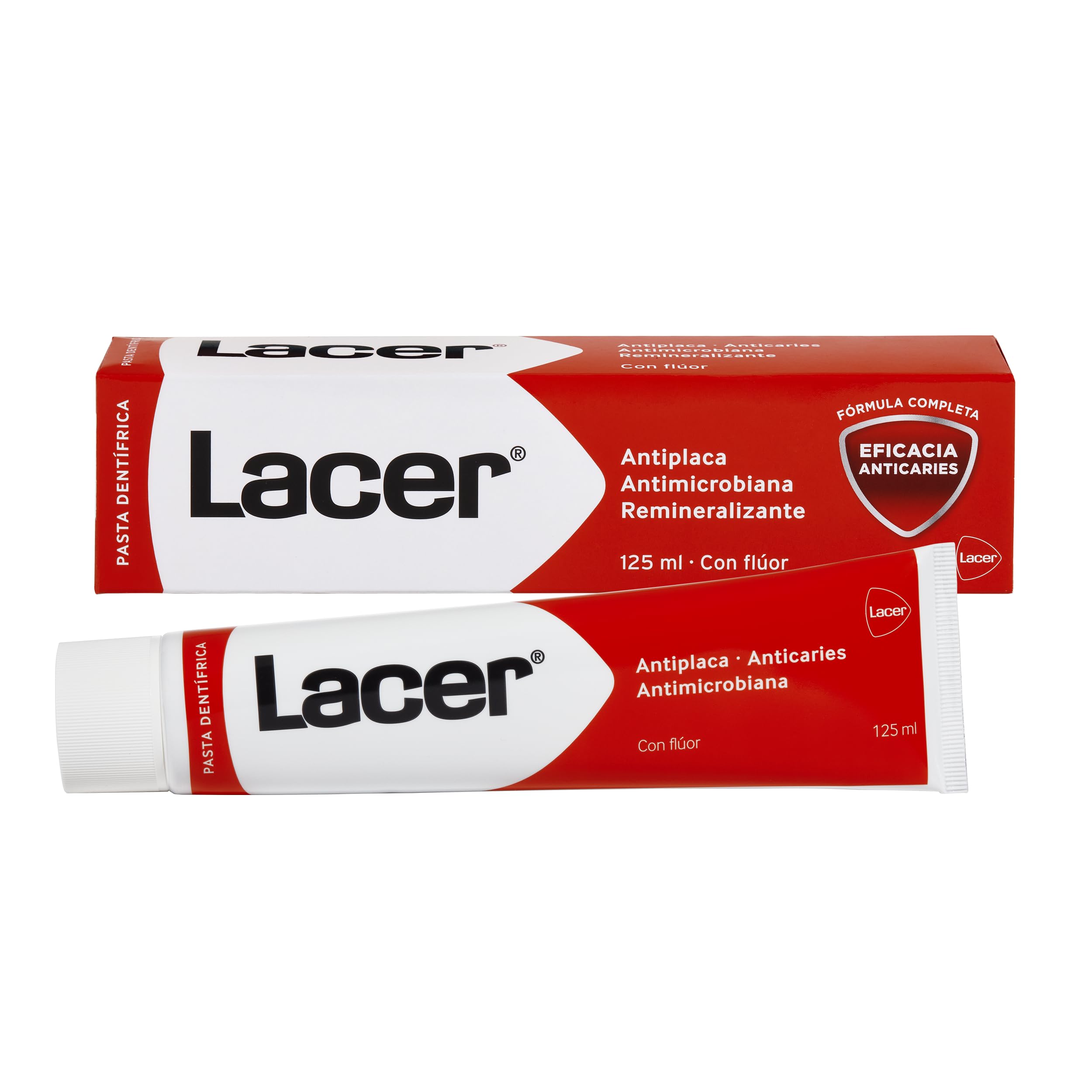 LACER PDL – Toothpaste 125 ml, Prevents Decay, Keeps the Mouth Healthy, High Fluorine Content, Prevents the Formation of Plaque, Strengthens Enamel, Anti-Microbial Action