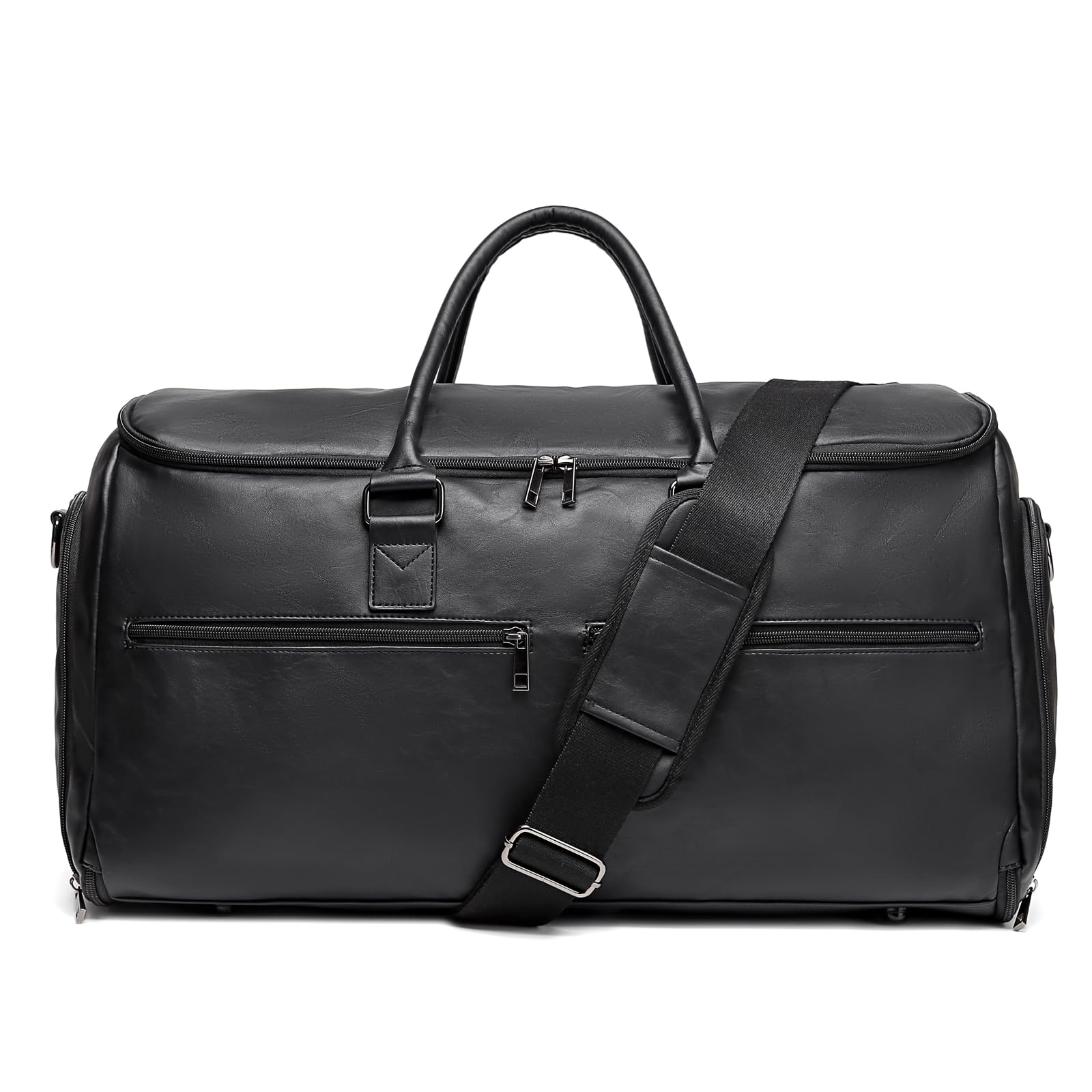 Carry-on Garment Bag for Travel, Convertible Travel Garment Bag for Men and Women, 2 in 1 Hanging Suitcase, Suit, Business Travel Bag, A02 Black, garment bag for travel
