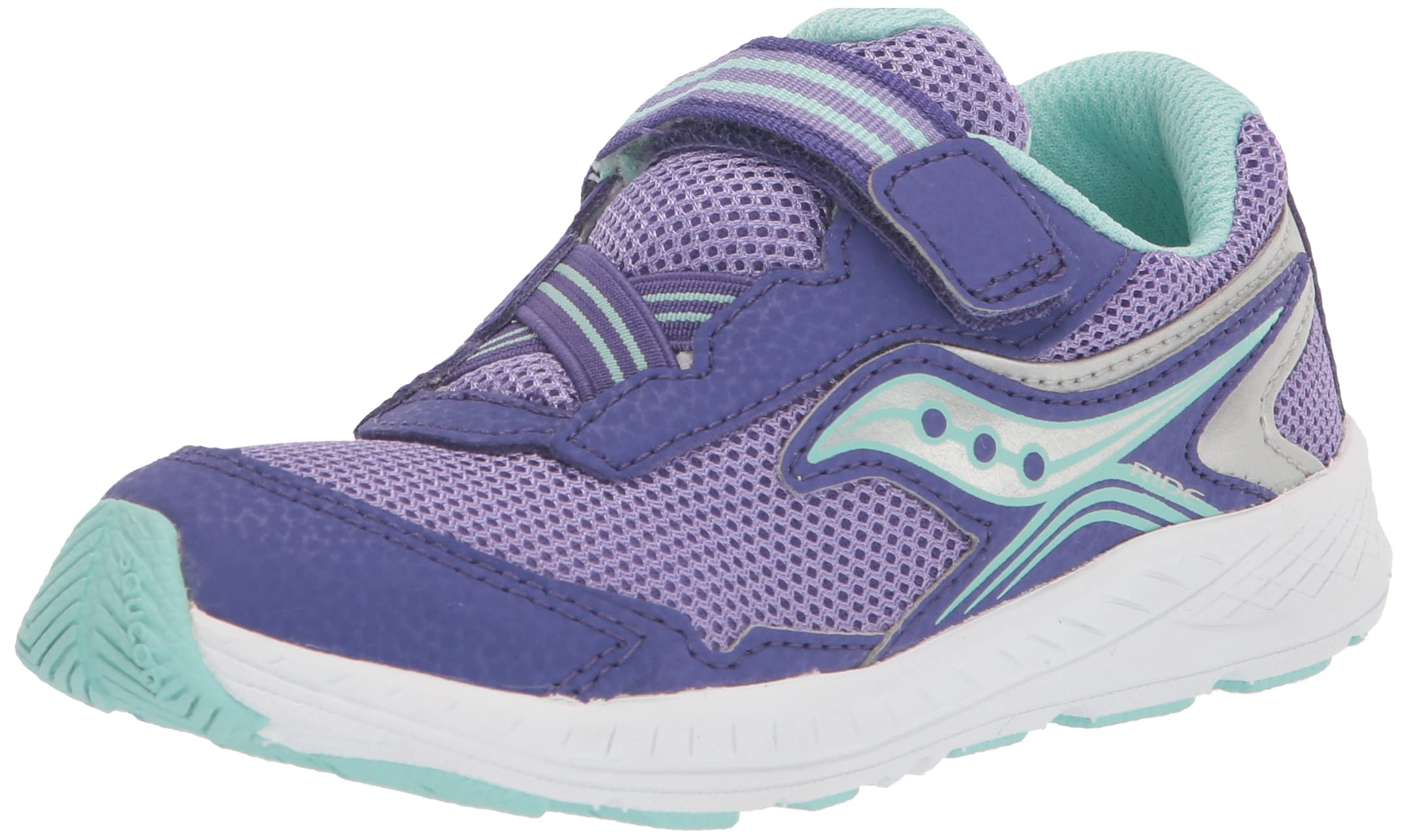 Photo 1 of ***used****Saucony Ride 10 Jr Sneaker, Purple, 5 X-Wide US Unisex Little_Kid