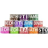 600 Home Moving Labels for 3 Bedroom House — 12 Color-Coded Room Labels (50 Each) + Fragile Stickers for Moving Boxes, Supplies, Wardrobe Boxes, Apartment Moves