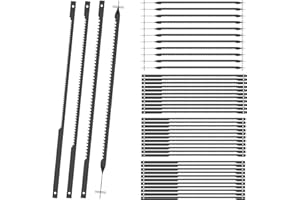 4-Inch Scroll Saw Blade Pin End Replacement 48 Pack for Moto-Saw MS20 MS20-01 MS51-01 MS52-01 MS53-01 for Wood, High Carbon S