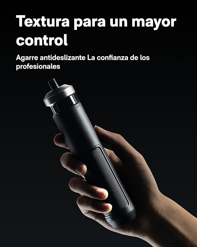 Chave de fendas elétrica PixelDrive, ecrã inteligente, 6 definições de binário (0,5-6 N·m), pontas hexagonais de 30 1/4'', luz LED, para eletrónica e reparações domésticas