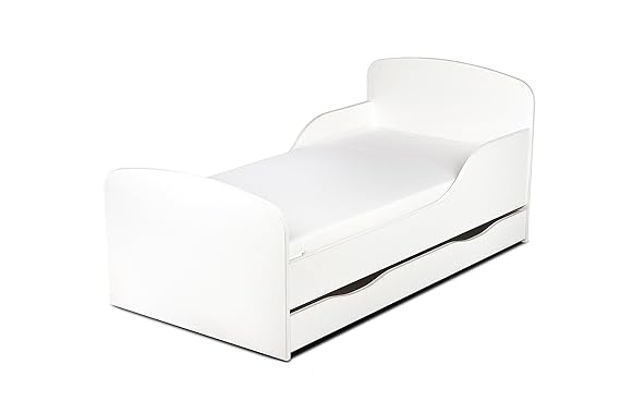 Leomark Holzbett Kinderbett Komplett Set 140x70 Funktionsbett Einzelbett Mit Matratze Schublade Sehr Einfache Zusammenbauen J