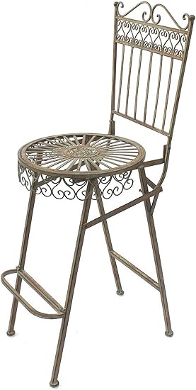 DanDiBo Barhocker Metall Klappbar 130415 Barstuhl Gartenstuhl Hochstuhl