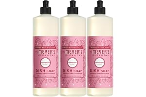 Mrs. MEYER'S CLEAN DAY Liquid Dish Soap, Peppermint Scent, 16 Ounce Bottle (Pack of 3)