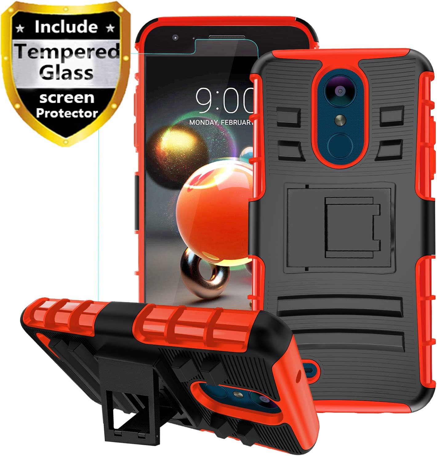 Best lg rebel 3 phone case red and black