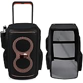 KECHICHENGYUN Heavy-Duty JBL PartyBox 520 Protective Cover,Durable Polyester with PE Padding, Velvet Lining, Side Pockets for Mic, Cables & Bottle,Perfect for Travel & Backyard Parties