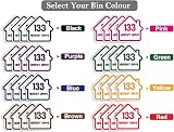 Stickers Limited Personalised Bin Sticker Pack of 4 Multicolour 140x150mm view 3