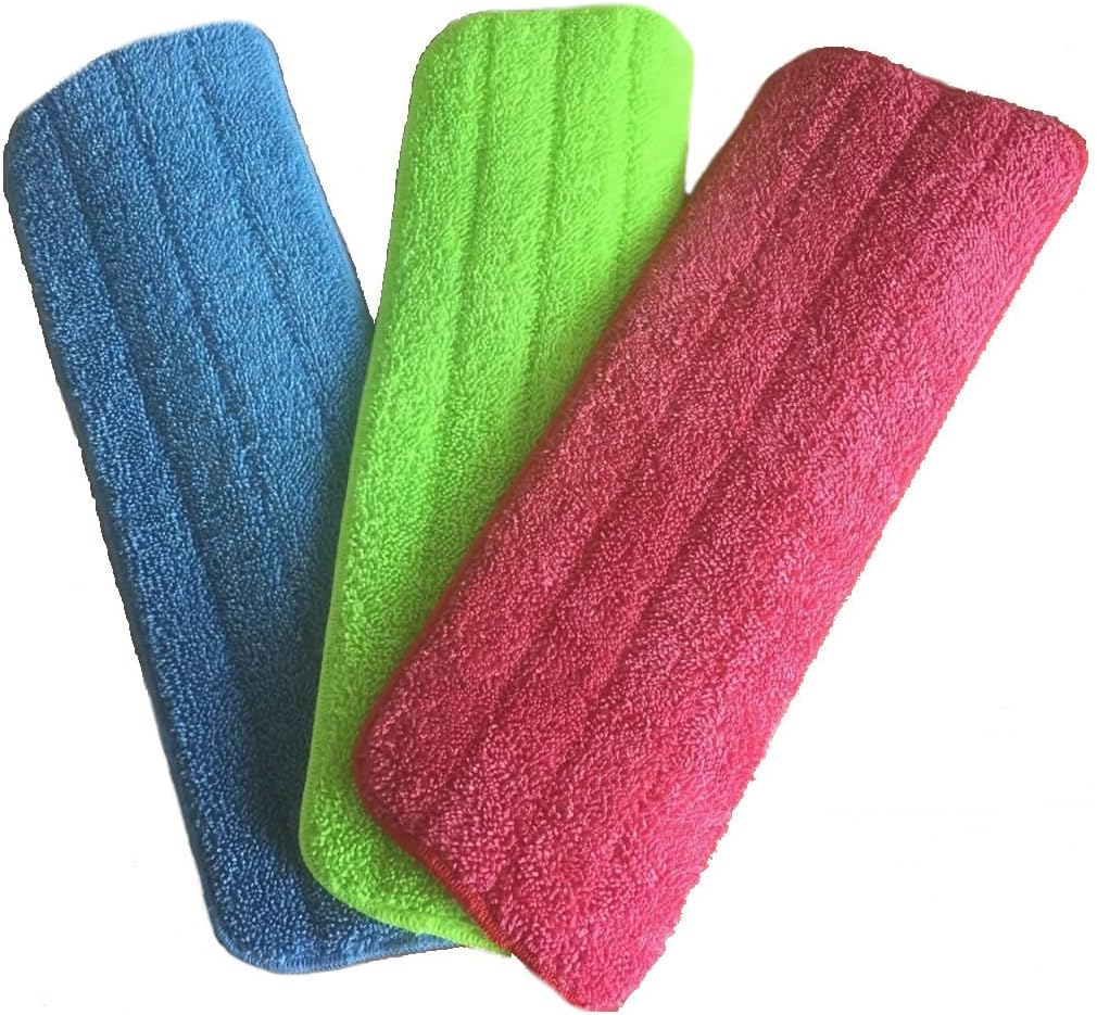 Veewon 3 x Microfiber Mop Reveal Mop Cleaning Pad Fit All Spray Mops & Reveal Mops Washable - 16.5 * 5.11 inches