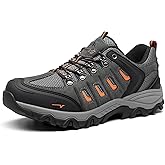 NORTIV 8 Men's Waterproof Hiking Shoes Leather Low-Top Hiking Shoes for Outdoor Trailing Trekking Camping Walking