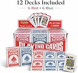 Playwrite 12 Deck Value Pack Playing Cards Plastic Coated Poker Size view 2