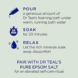 Dr Teal's Foaming Bath with Pure Epsom Salt, Relax