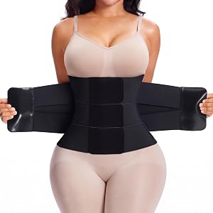 SHPAERX Women's Waist Trainer Belts Tummy Control Workout Waist Cincher | High Waist Design with Internal 3-Strap Adjustable