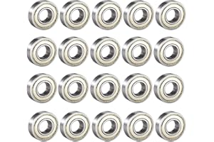 Donepart 684ZZ Small Bearings 4mm x 9mm x 4mm Double Shielded and Pre-Lubricated Deep Groove Ball Bearing (20 Pcs)