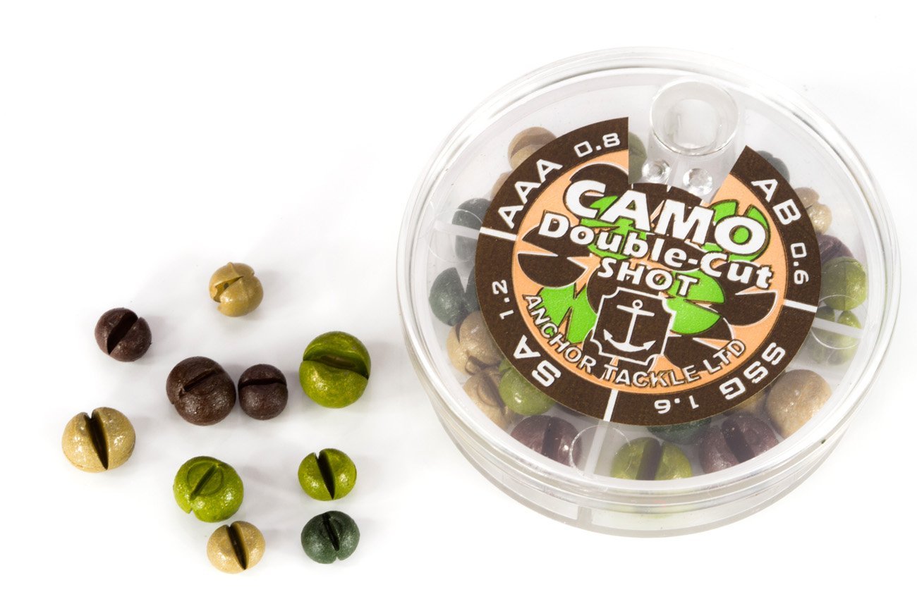 Anchor Tackle Camo Double-Cut 4 Division Shot Dispenser - Multi-Colour, Large