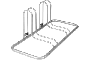 Retrospec Stash Rack 2, 4 & 5 Bike Floor Stand Bicycle Storage Organizer for Mountain Bike, Road Bike, Weather Resistant Fine Powder Steel Coating Fits Wheels up to 3"