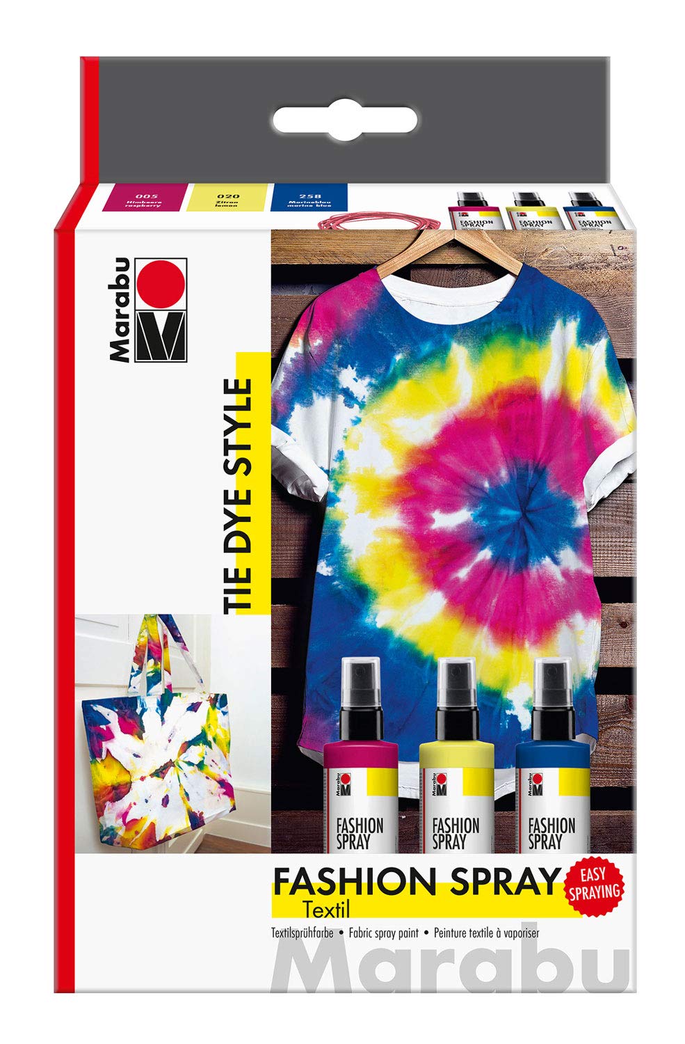 Marabu 171800080 Fabric Spray Colours Tie Dye