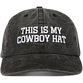 InnoBeta Cowboy Gifts Hat Cap for Men, Funny Adjustable Embroidered Cowboy Trucker Hat