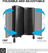 Aokeo Microphone Studio Isolation Screen High Density Foam for Blue Yeti view 7
