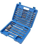 TOPWAY 17Pcs SDS Plus Drill Bit Set with Chisels Case Concrete Masonry Bits view 1