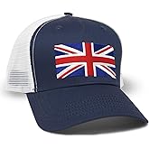 International Tie Country Hat for Men and Women, Adjustable Snapback Trucker Baseball Cap with Embroidered Patch