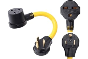 ONETAK NEMA 6-50P to 6-30R 240V 50 Amp 3 Prong Male Plug to 30 Amp 3 Prong Female Receptacle Generator Welder Dryer EV Charge