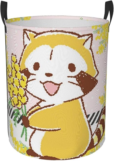 Amazon Co Jp あらいぐまラスカル ランドリーバスケット ランドリー収納 撥水加工 折りたたみ 雑貨収納 洗濯かご 収納 ランドリー 洗濯ボックス ランドリーバッグ 収納袋 大容量 収納便利 防水 毛布 服 衣装 ホーム キッチン