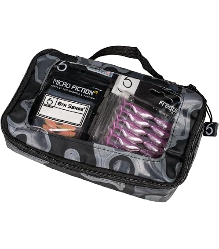 Mr. Crappie Money Bag 4 Banger | Bass Mafia Waterproof Bag for Bait & Phones | Holder for Items While Fishing | Four 4x5.5 Pockets | 13x15
