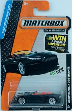 Matchbox Collectible Diecast Car: MBX Adventure City Series - ASTON MARTIN VOLANTE 4/120 2013