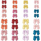 FASHEWELRY 32Pcs Resin Bowknot Pendants 8 Colors Flatback Bow Dangle Charms for DIY Jewelry Making Scrapbooking Crafts