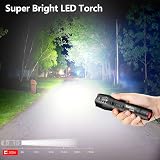 REHKITTZ 2000 Lumen LED Torch (2 Pack) Super Bright, 5 Modes, Focus Zoom view 3