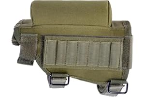 Rifle Buttstock Cheek Rest Riser Pad Shell Pouch Hunting Accessories Rifle Stock Bullet Ammo Cartridges Holder Carrier Bag