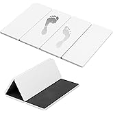 Summer&Kiss Foldable Stone Bath Mats for Bathroom, Non-Slip Diatomaceous Earth Mat, Super Absorbent & Quick Drying, Dish Drying Mats for Kitchen Counter, Easy to Clean & Store, 23.5" x 15.4", White