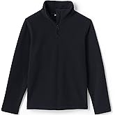 Lands' End School Uniform Kids Lightweight Fleece Quarter Zip Pullover