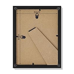 Vittanly 6x8 Picture Frame, Display Pictures 4x6