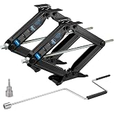 Kohree 6500lbs Heavy Duty RV Stabilizer Jacks 2 Pack, 24 Inch Leveling Scissor Jack for Travel Trailer Camper, with Crank Han