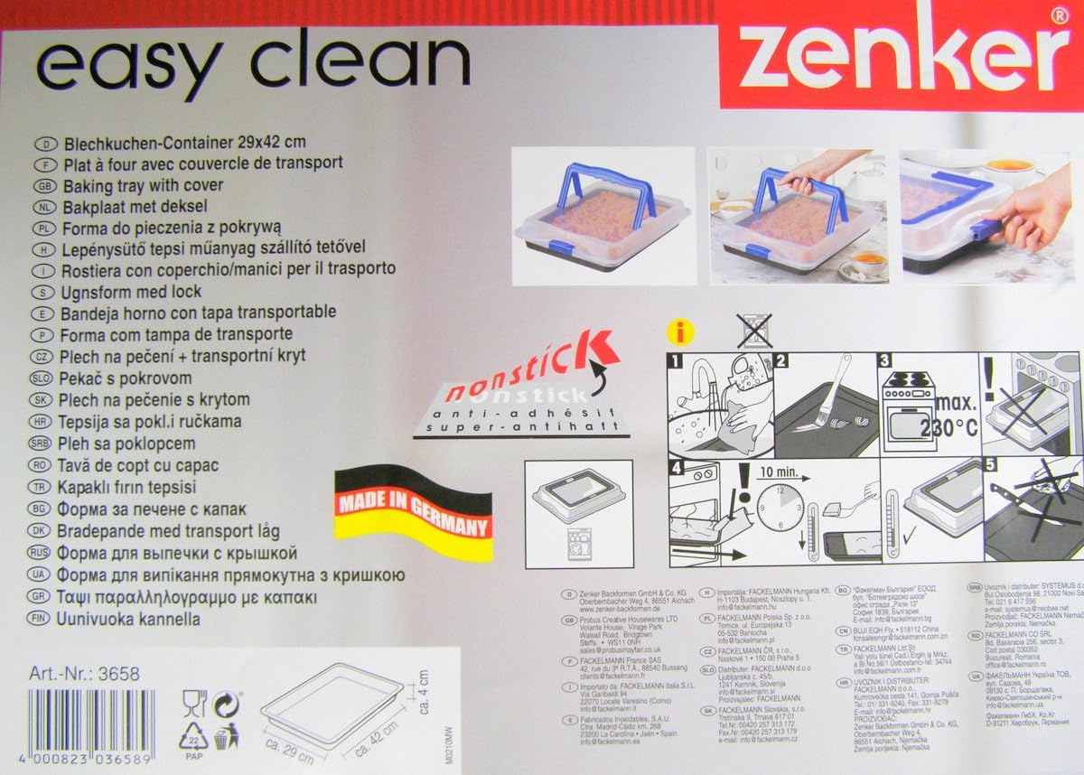 Форма для выпечки Easy clean c крышкой переносная, 42x29 x 8см (4000823036589)