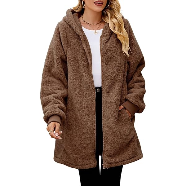 Danskin Women's Ultra Cozy Fleece Full Zip Hooded Jacket (US