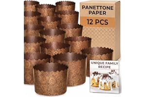 Easter Bread Forms Paska Bread Mold Kulich Paskha Pantone 12pcs Medium 350gr - Pan Stampo Per Pandoro Mold Panettone Paper Mo