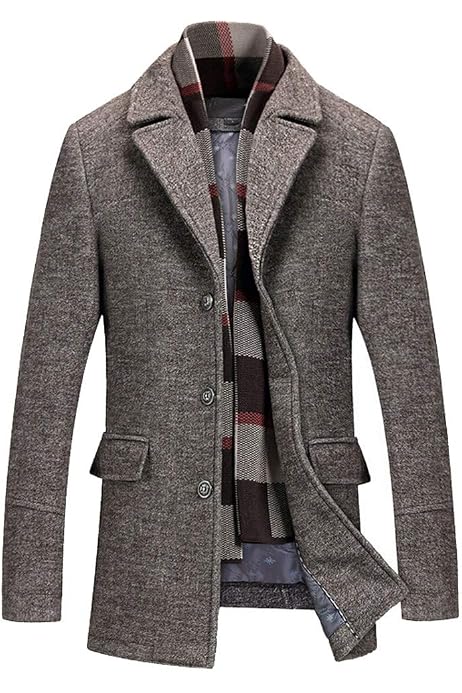 Slim Fit Autumn Wool Coat 