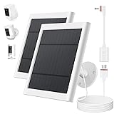 Solar Panel for Ring Camera, 2 Pack 4W Solar