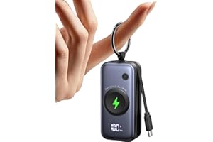 INIU Mini Portable Charger for Apple Watch, Power Bank with Built-in USB C Cable, 5000mAh 20W PD Fast Charging smart Watch Ch