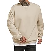 TUREFACE Men's Crewneck Sweatshirt Casual Long Sleeve Sweat Shirts Comfy Basic Winter Pullover Shirt