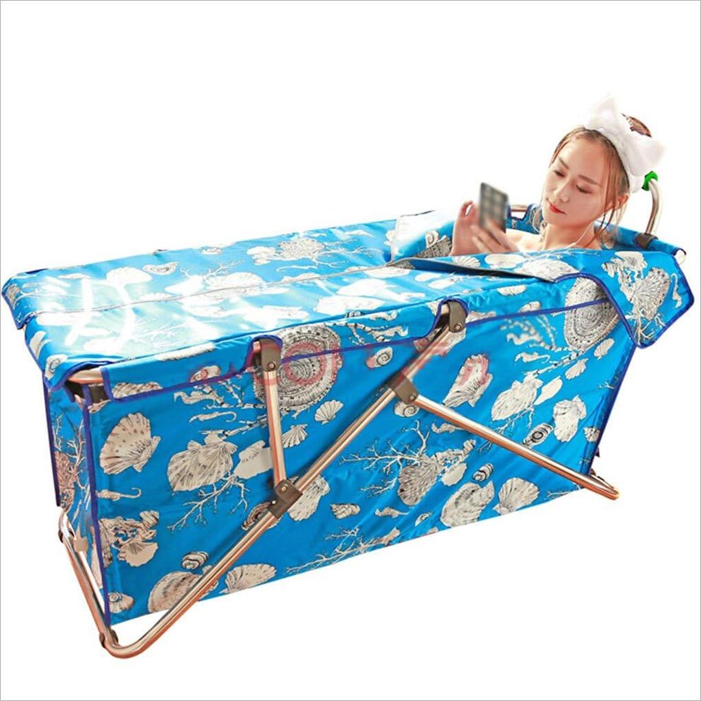 DA SHUN CHANG Folding Bathtub Inflatable Bath Bubble Adult Bathtub Baby Swimming Pool Adds Thicker Blue Bathtub