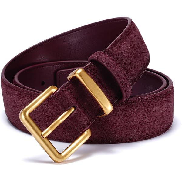 Madewell Women's Suede Super Wide Essentials Belt, Dried Acorn